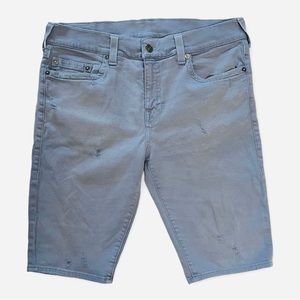 True Religion Light Blue Jean Shorts